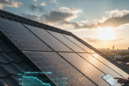 Solar panel degradation rates: the $11k mistake homeowners miss — AI-generated illustration