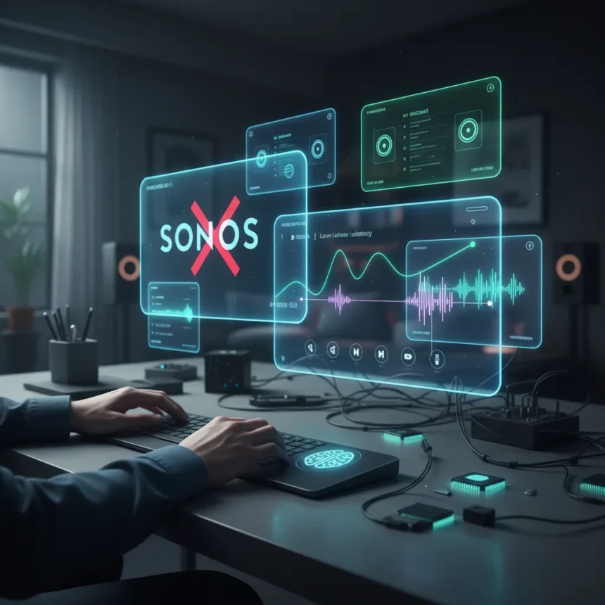 Sonos app frustration sparks grassroots AI alternatives — AI-generated illustration