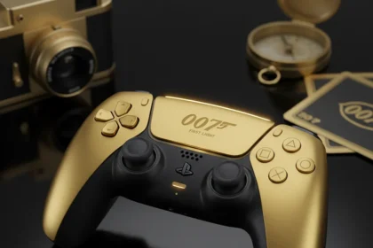 Sony's 007 First Light DualSense Is Gold-Plated Bond Nostalgia — AI-generated illustration