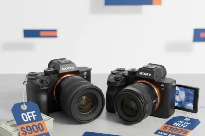Sony A7R V and A7 IV hit record lows in Adorama's massive spring sale — AI-generated illustration