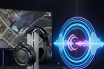 Sony's gaming headset borrows studio DNA for spatial audio — AI-generated illustration