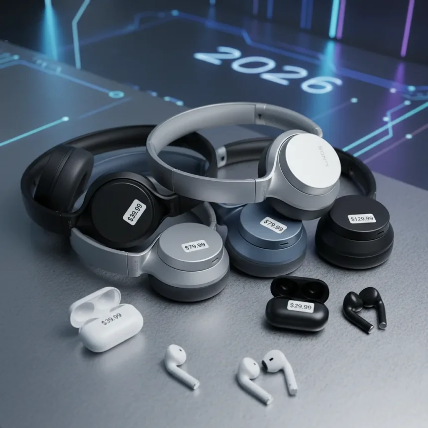 Sony headphones sale hits record lows before 2026 launch — AI-generated illustration