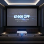 Sony VPL-XW5000ES laser projector discount: save on native 4K — AI-generated illustration