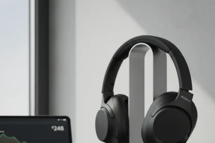 Sony WH-1000XM5 Headphones Hit Near-Record Low—Skip Apple's AirPods Max 2 — AI-generated illustration