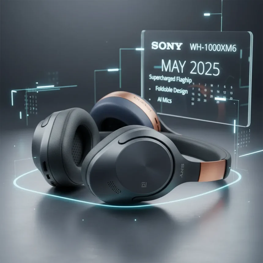 Sony WH-1000XM6 leaks reveal a supercharged flagship coming May 2025 — AI-generated illustration