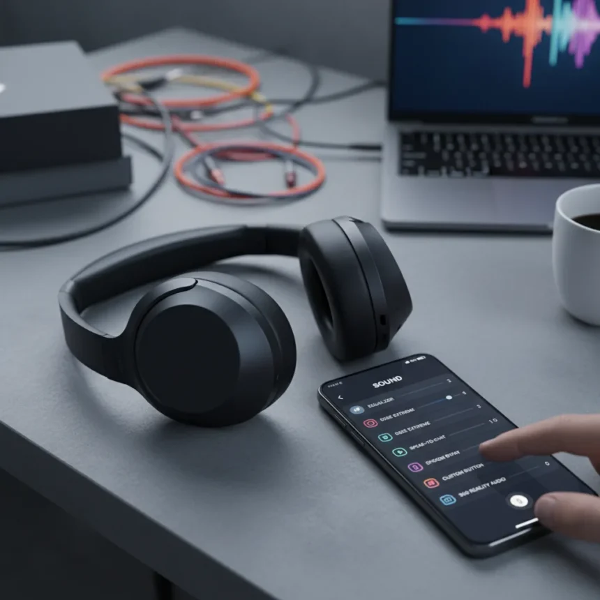 Sony wireless headphones sound quality: 5 settings to change now — AI-generated illustration