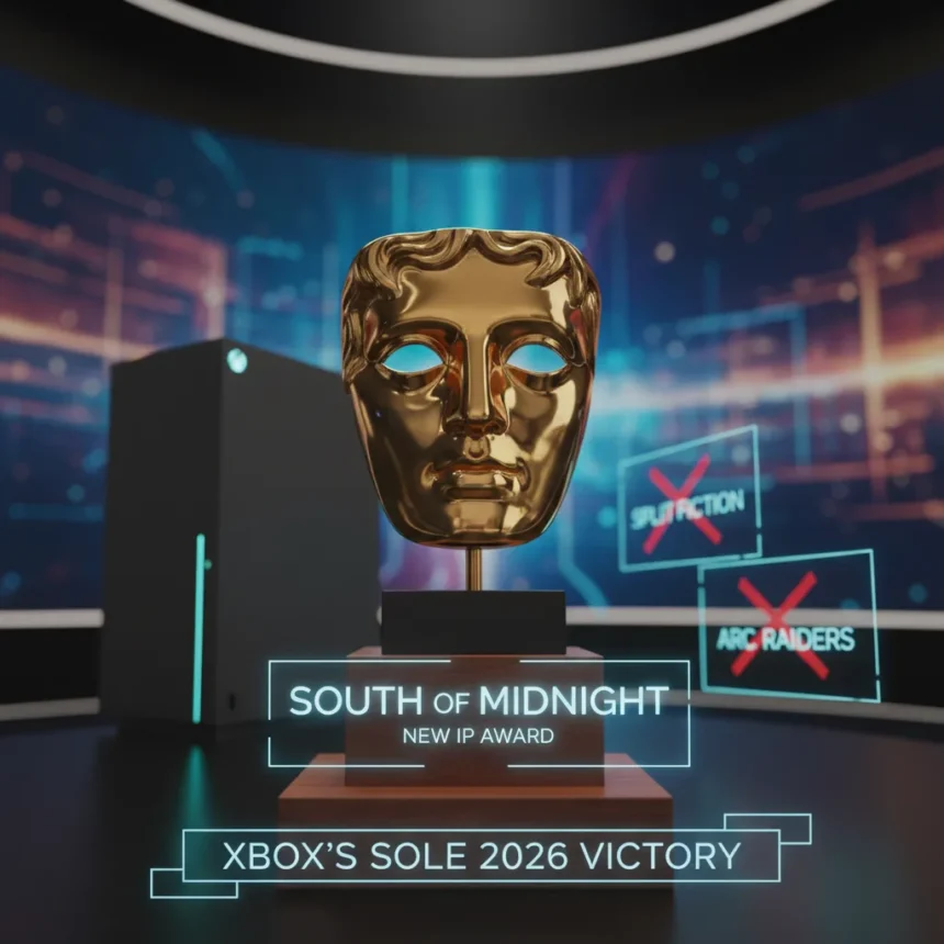 South of Midnight Wins BAFTA New IP Award, Xbox's Sole 2026 Victory — AI-generated illustration