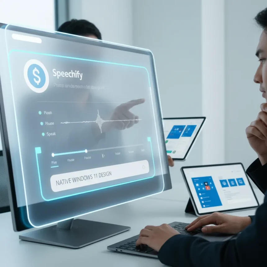 Speechify shows Microsoft how native Windows 11 apps should work