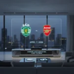 How to watch Sporting vs Arsenal Champions League quarter-final — AI-generated illustration