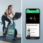 Spotify fitness partnership with Peloton expands music-workout integration — AI-generated illustration