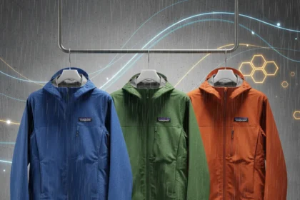 Spring Rain Jacket Sales: 60% Off Patagonia, Arc'teryx, and Columbia — AI-generated illustration