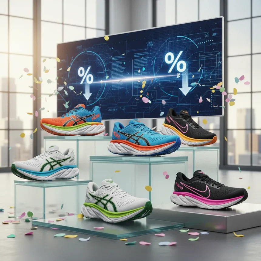 Spring running shoe sales: 15 deals up to 50% off Hoka, Asics, Nike — AI-generated illustration
