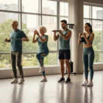 Standing core exercises beat floor workouts for mobility — AI-generated illustration