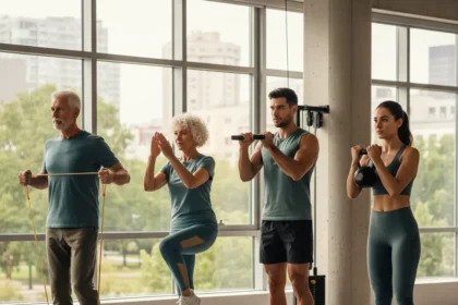 Standing core exercises beat floor workouts for mobility — AI-generated illustration