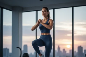 10-minute standing leg and core workout beats floor exercises — AI-generated illustration