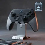 Steam Controller launches May 4 ahead of delayed Steam Machine — AI-generated illustration