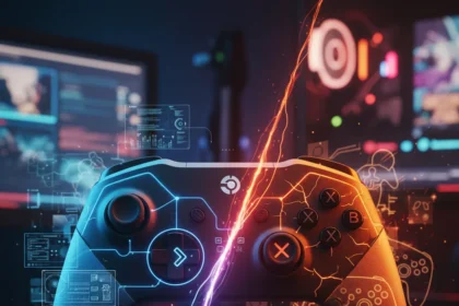 Steam Controller Reviews: PC Gaming's Most Divisive Peripheral — AI-generated illustration