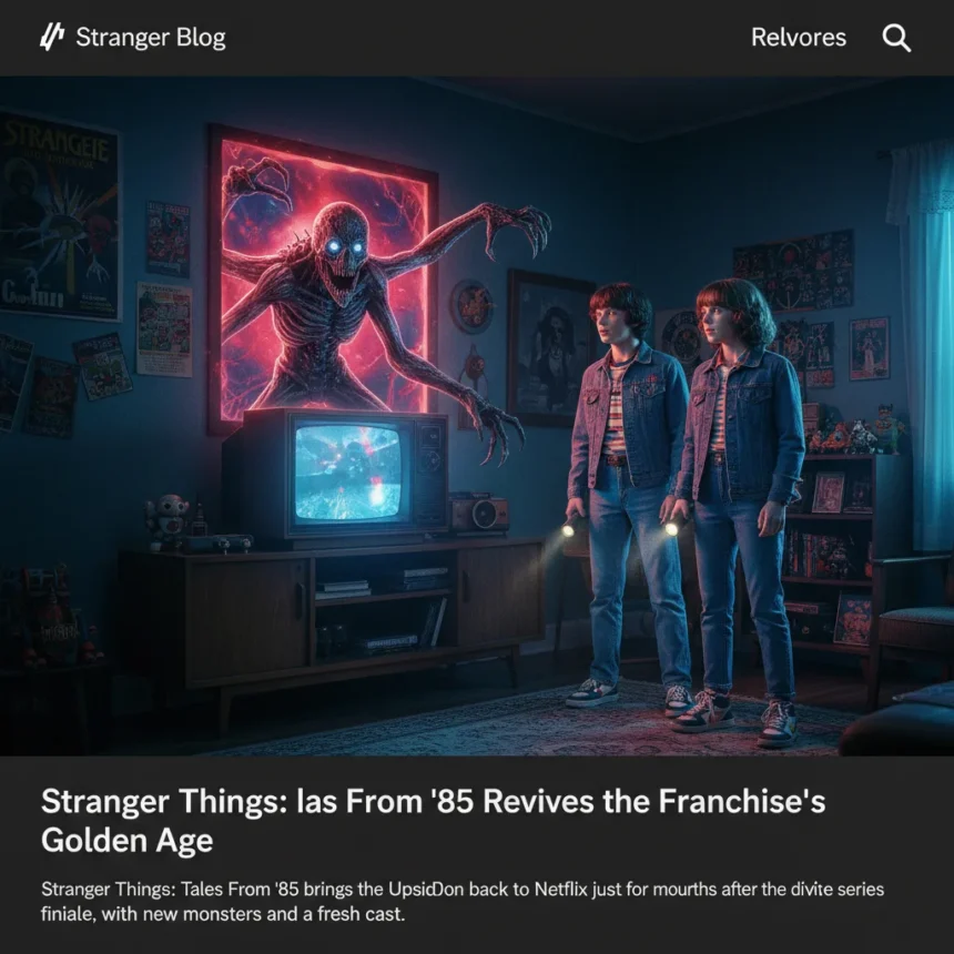 Stranger Things: Tales From '85 Revives the Franchise's Golden Age — AI-generated illustration