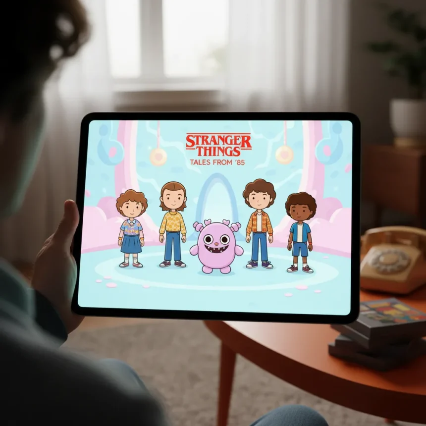 Stranger Things: Tales From '85 Betrays Fans With Toothless Animation — AI-generated illustration