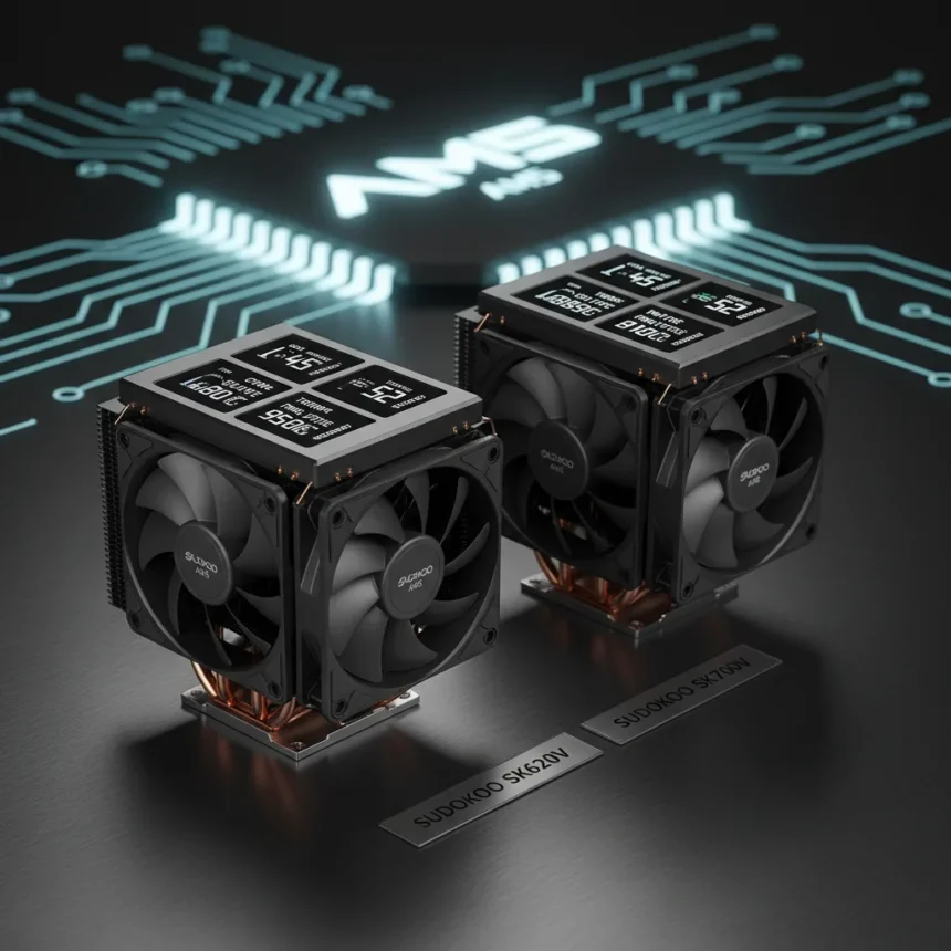 Sudokoo SK620V and SK700V: Silent AM5 cooling that actually delivers — AI-generated illustration
