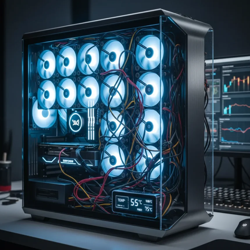 The Superdome PC Fan Panel Drops Temps 20°C—But Wiring Is a Mess