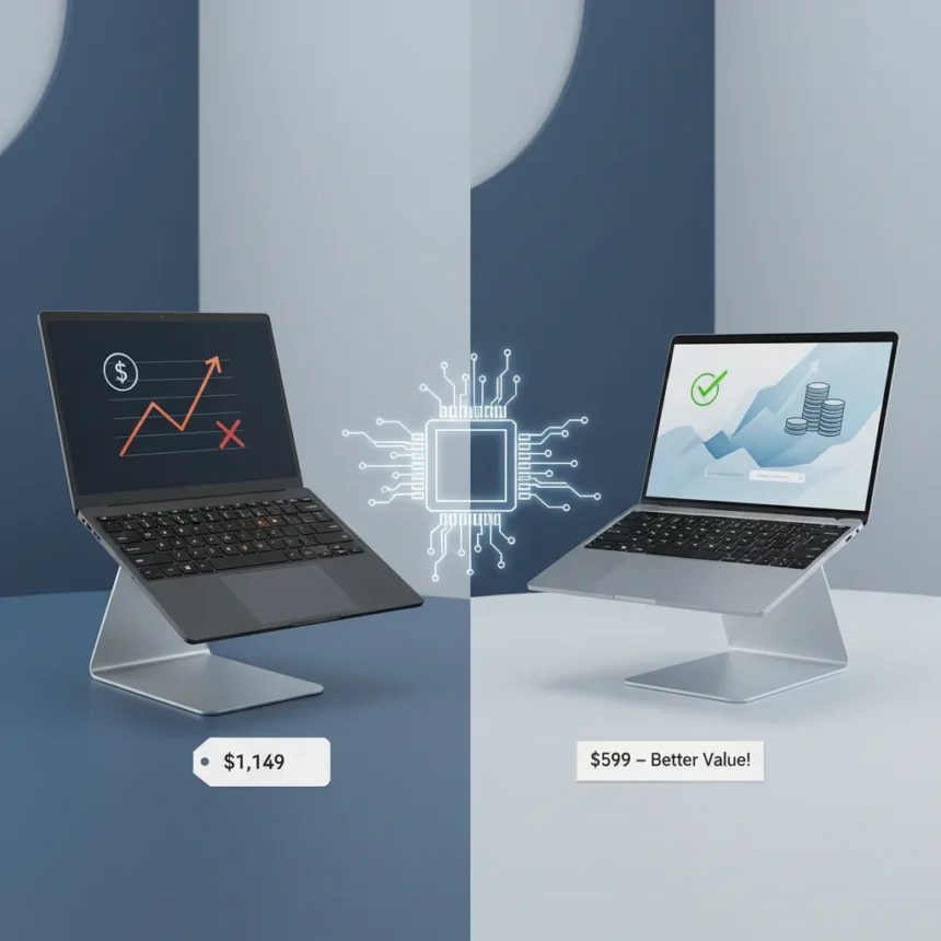 Surface Laptop 13 Can't Compete After Microsoft's Price Hike — AI-generated illustration