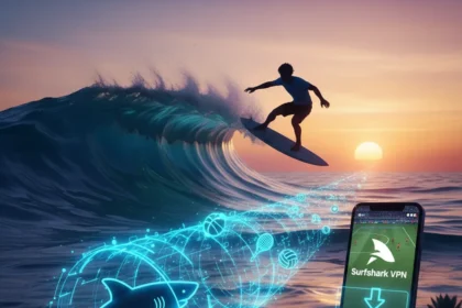 Surfshark VPN hits all-time low for summer sports streaming — AI-generated illustration
