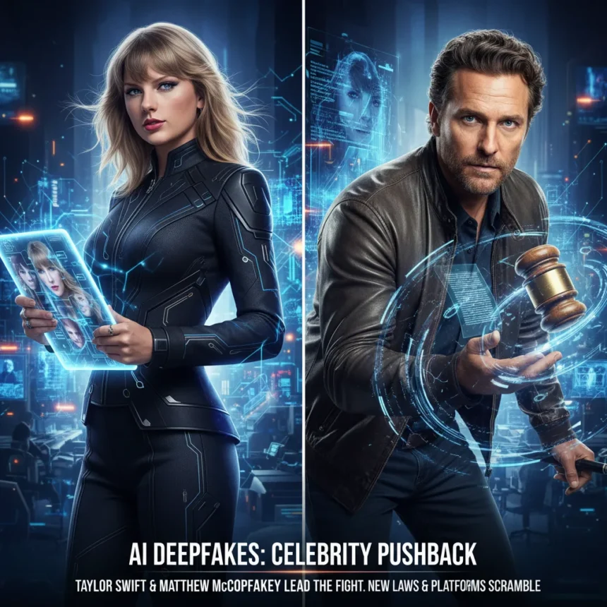 AI deepfakes now face celebrity pushback—here's what comes next — AI-generated illustration