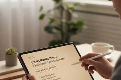 TCL NXTPAPER 70 Pro: 5 Setup Steps That Actually Matter — AI-generated illustration