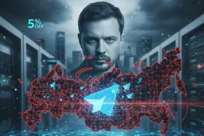 Telegram's anti-censorship upgrade faces Russia's digital blockade — AI-generated illustration