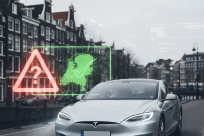 Tesla Full Self-Driving gets European approval—but safety fears remain — AI-generated illustration