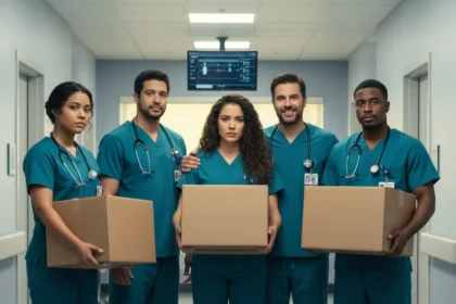 The Pitt season 3 cast shake-up signals medical drama realism — AI-generated illustration