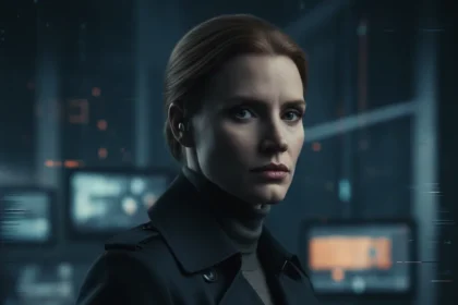 The Savant with Jessica Chastain finally has a release date — AI-generated illustration