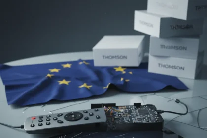 Thomson bankruptcy wipes out affordable Google TV option in Europe — AI-generated illustration