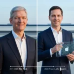 Tim Cook Steps Down as Apple CEO in September 2026 — AI-generated illustration