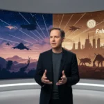 Todd Howard defends Starfield and Fallout 76 as intentional creative risks — AI-generated illustration