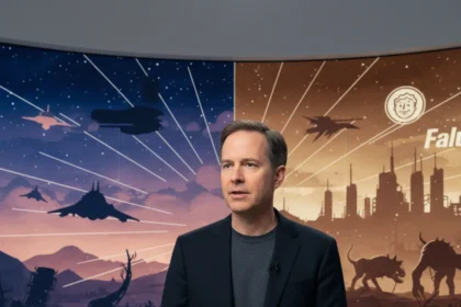 Todd Howard defends Starfield and Fallout 76 as intentional creative risks — AI-generated illustration