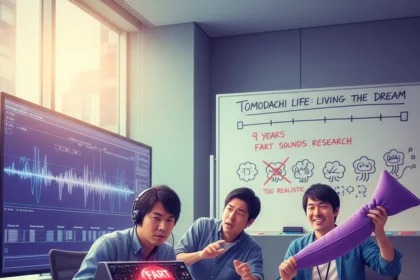 Tomodachi Life devs obsessed over fart sounds for nine years — AI-generated illustration