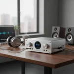 Topping DX9 Discrete Merges Hi-Res and DSD Processing Into One Box — AI-generated illustration