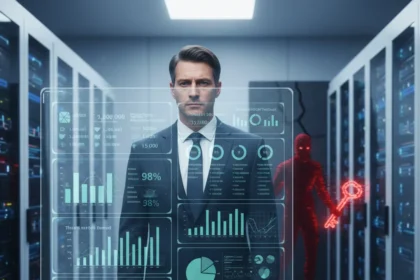 Traditional cybersecurity metrics are masking real risk — AI-generated illustration