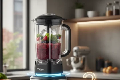 Tribest Backspin Blender: Ingenious Design Undermined by Premium Pricing — AI-generated illustration