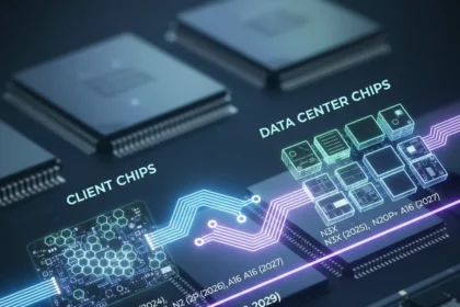 TSMC's 2029 roadmap splits client and data center chips — AI-generated illustration