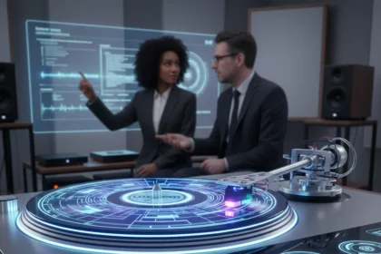 Turntable design shifts toward intelligent control systems — AI-generated illustration