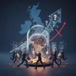 UK firms chase AI spending without proof it works — AI-generated illustration