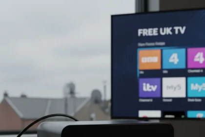 Free UK TV Box Lets Satellite Users Skip Streaming After Sky Q Shutdown — AI-generated illustration