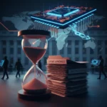 US export control agency loses 20% staff, stalling Nvidia AMD chip approvals — AI-generated illustration