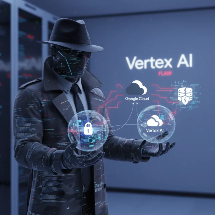 Vertex AI double agent flaw lets malicious agents steal your data — AI-generated illustration