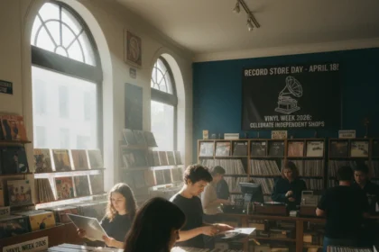 Vinyl Week 2026 kicks off with Record Store Day prep — AI-generated illustration