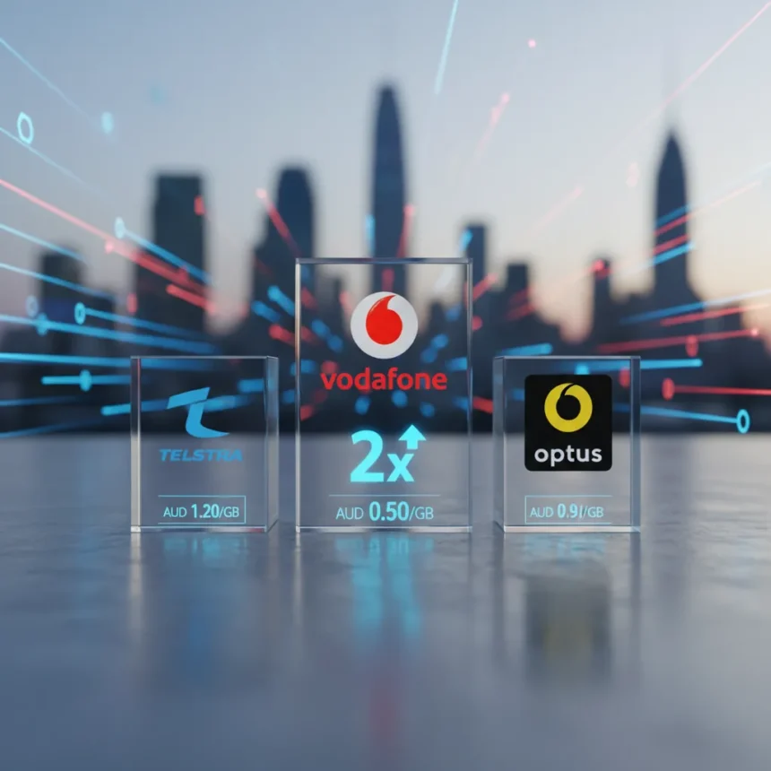 Vodafone's Australian data plans beat rivals on price per gigabyte