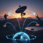 VodafoneThree satellite connectivity gets UK regulatory green light — AI-generated illustration
